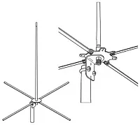 4 Ft (122 Cm) 2-Meter Base Antenna 2Mckb