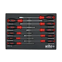 Wiha Softfinish Cushion Grip Screwdriver Tray Set (10-Piece)