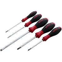 Wiha Softfinish Slotted/Phillips Screwdriver Set (5 Piece Set)