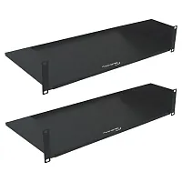 Cmple Wavenet 19Inch Wide 2U Cantilever Rack Mount Shelf, Weight Capacity 50Lb, 