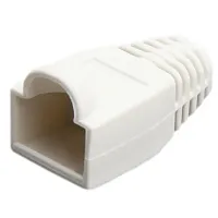 Cmple 308-N RJ-45 Color Coded Strain Relief Boots - WHITE (50pcs