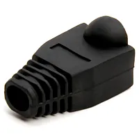 Cmple 315-N RJ-45 Color Coded Strain Relief Boots - BLACK (50pcs