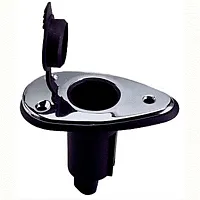 Perko Threaded Collar Pole Light Mounting Base - 2 Pin - Chrome 