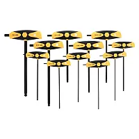Wiha Soft Grip Dual Drive Ball End Sae Hex T-Handle Inch Black Finish (11 Piece 