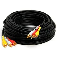 Cmple 335-N 3-RCA Composite Video Audio A/V AV Cable GOLD -50 ft