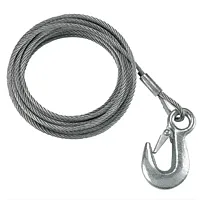 Fulton 3/16&quot; X 25&#039; Galvanized Winch Cable - 4,200 Lb. Breaking S