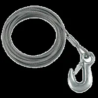 Fulton 7/32&quot; X 50&#039; Galvanized Winch Cable And Hook - 5,600 Lb. B
