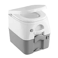 Dometic&trade; 975 MSD Portable Toilet w/Mounting Brackets - 5 Gallon - Grey