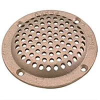 Perko 3-1/2&quot; Round Bronze Strainer Made In The Usa