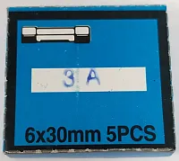 Twinpoint 3Amp 3 Amp Glass Fuses (Box Of 5)