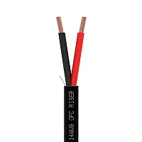 Cmple Speaker Wire 14Awg 2C 500Ft Black | Cl3R, Ofc | Bare Copper 4042-N