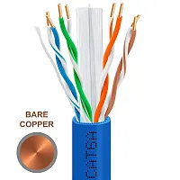 Cmple 1000Ft Cat 6A Riser Ethernet Cable Blue | 10G, Cmr, 23Awg | Bare Copper 40