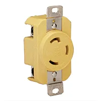Marinco 305CRR 30A Receptacle - Yellow - 125V