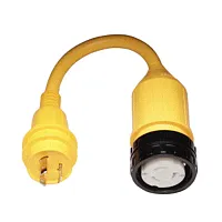 Marinco Pigtail Adapter, 50A Locking to 30A Locking