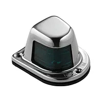 Attwood 1-Mile Deck Mount, Green Sidelight - 12V - Stainless Ste