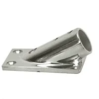 Whitecap 1&quot; O.D. 30&#176; Rectangle Base SS Rail Fitting