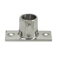 Whitecap &#8542;&quot; O.D. 90&#176; 2-Hole Rectangle Base SS Rail Fi