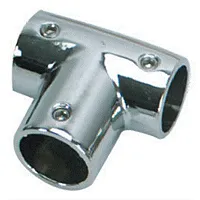 Whitecap 1&quot; O.D. 90&#176; SS Tee Rail Fitting