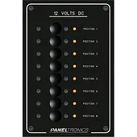 Paneltronics Standard Panel - DC 8 Position Circuit Breaker w/LE