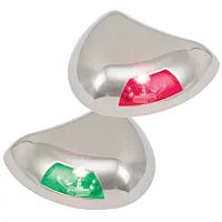Perko Stealth Series LED Side Lights - Horizontal Mount - Red/Gr