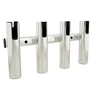 TACO 4-Rod Holder Rack - Brushed Aluminum