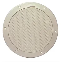 Beckson 6&quot; Non-Skid Pry-Out Deck Plate - Beige