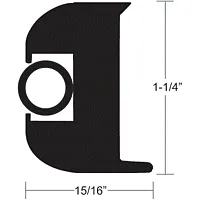 TACO Flex Vinyl Rub Rail Kit - Black w/Black Insert - 70&#039;