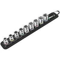 Wera 1/4&quot; Metric Sockets - On Storage Belt (9 Piece)