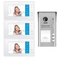 Cmple Video Door Phone Doorbell Entry System, Dx4731M/Id - 3 Apartments Audio/Vi