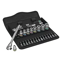 Wera 8100 Sa 8 Zyklop Metal Ratchet Set Switch Lever 1/4&quot; Drive Metric 28 Pc