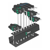 Wera &#039;Bicycle Set 6&#039; Metric T-Handle Hex-Plus Driver Set With Rack (10 Piece)