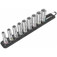 Wera Belt B 1 Zyklop Metric Deep Socket Set With Holding Function 3/8&quot; Drive (9-