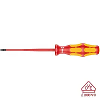 Wera Vde Insulated Screwdriver: Slotted 3.5Mm (With Reduced Blade Diameter)
