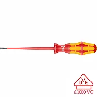 Wera Vde Insulated Screwdriver: Slotted 0.8 X 100Mm