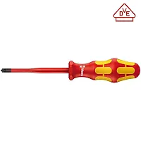 Wera Vde Insulated Screwdriver: Plusminus Ps# 2 X 100Mm (Pozidriv/Slotted)