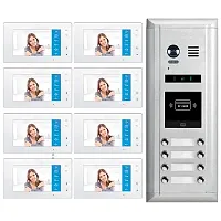 Cmple Video Door Phone Doorbell Entry System, Dx4781M/Id - 8 Apartments Audio/Vi
