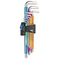 Wera Metric Stainless Color-Coded L-Key Hex-Plus Set With Hold Function (9 Piece