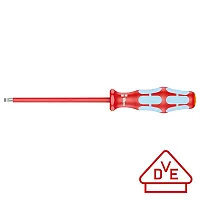 Wera Vde Insulated Stainless Steel Screwdriver: Slotted 4Mm