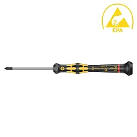 Wera Esd-Safe Kraftform Micro Ph #0 X 60Mm (Jcis) Screwdriver For Phillips Screw