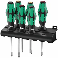 Wera Screwdriver Set Kraftform Plus Lasertip And Rack (6-Piece)