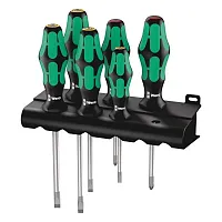 Wera Kraftform Plus 334/6 Screwdriver Set Rack And Lasertip 6 Pieces
