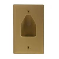 Cmple 511-N Wall Plate - 1-Gang Recessed Low Voltage Cable - Ivo