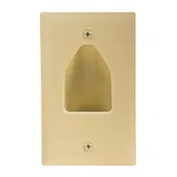 Cmple 512-N Wall Plate - 1-Gang Recessed Low Voltage Cable - Lit