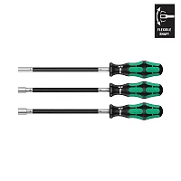 Wera Hose Clamp Metric Screwdriver Set With Flexible Shaft (3-Piece)