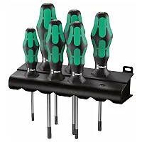 Wera Kraftform Plus Torx Bo Safety Screwdriver Set And Rack With Bore Hole