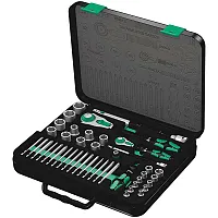 Wera Zyklop Metric 1/4??? & 1/2&quot; Drive Speed Ratchet Socket/Bit Set (43-Piece Se