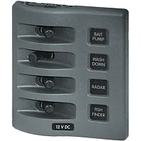 Blue Sea 4305 WeatherDeck&reg; 12V DC Waterproof Switch Panel - 