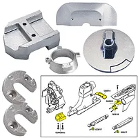 Tecnoseal Anode Kit w/Hardware - Mercury Alpha 1 Gen 2 - Aluminu