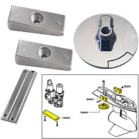 Tecnoseal Anode Kit w/Hardware - Mercury Verado 4 - Aluminum