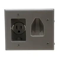 Cmple 522-N Wall plate - Recessed Low Voltage Cable Wall Plate W